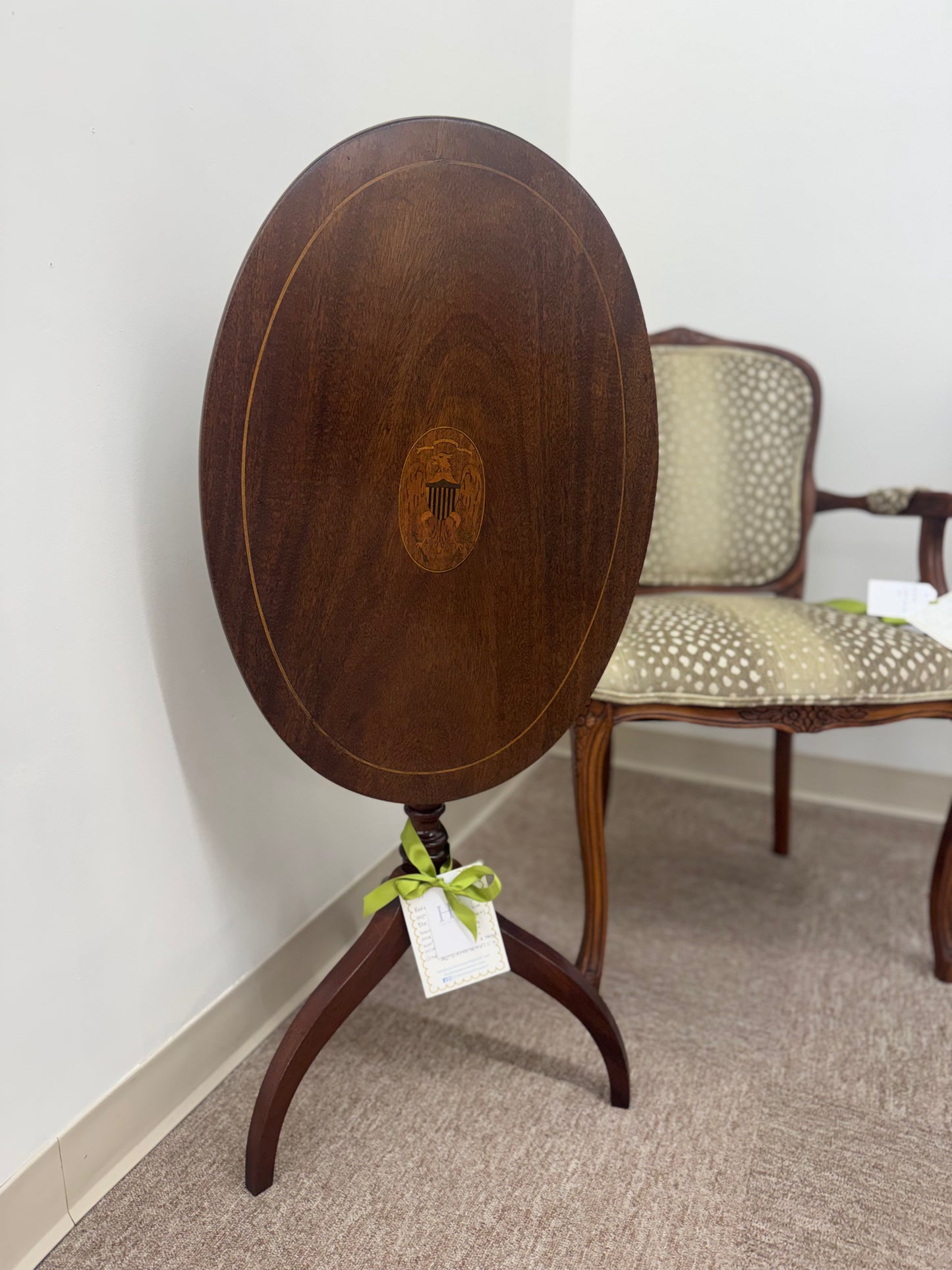 Oval Tilt Top Table - Available at The Met