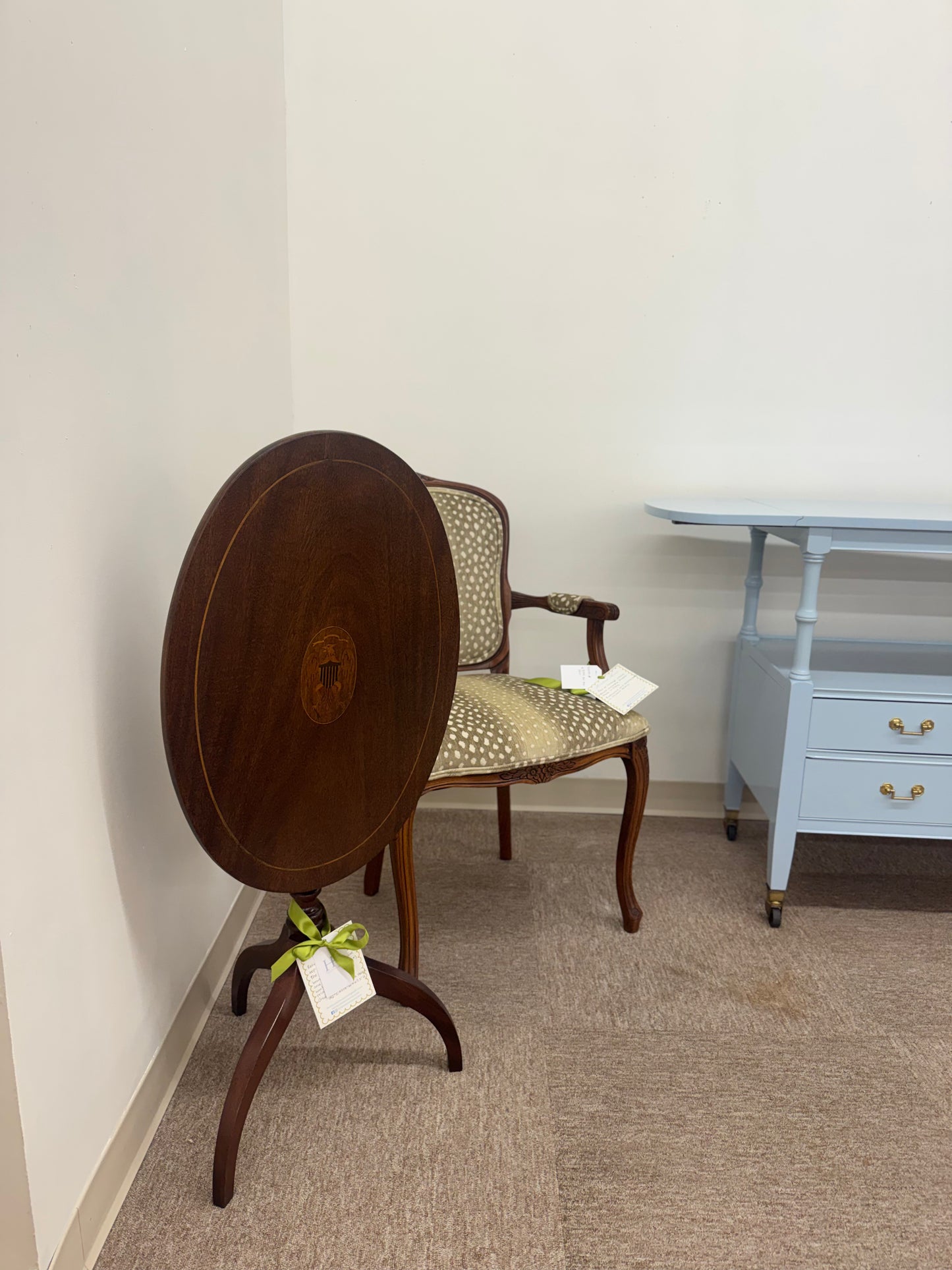 Oval Tilt Top Table - Available at The Met
