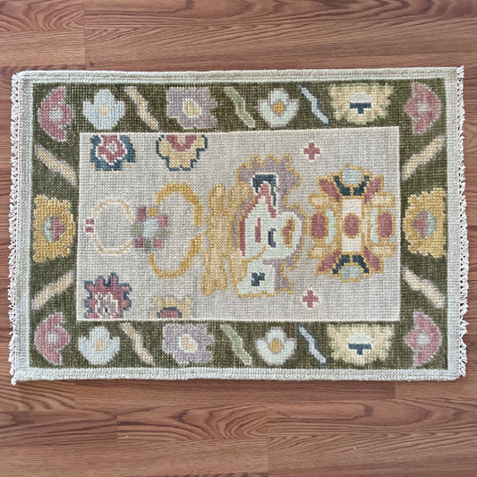 Mini 2x3 oushak rug