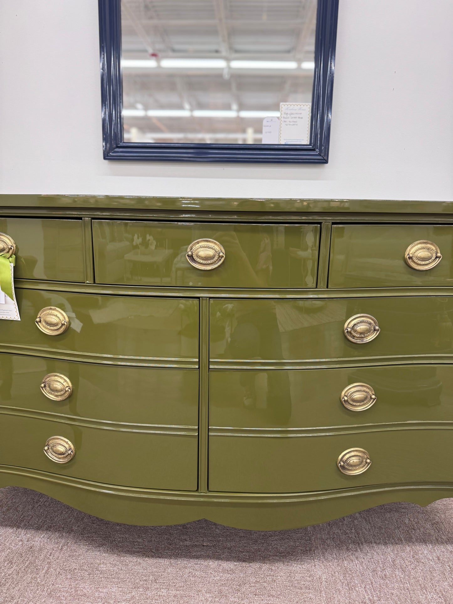 High Gloss Serpentine Dresser - Available at The Met