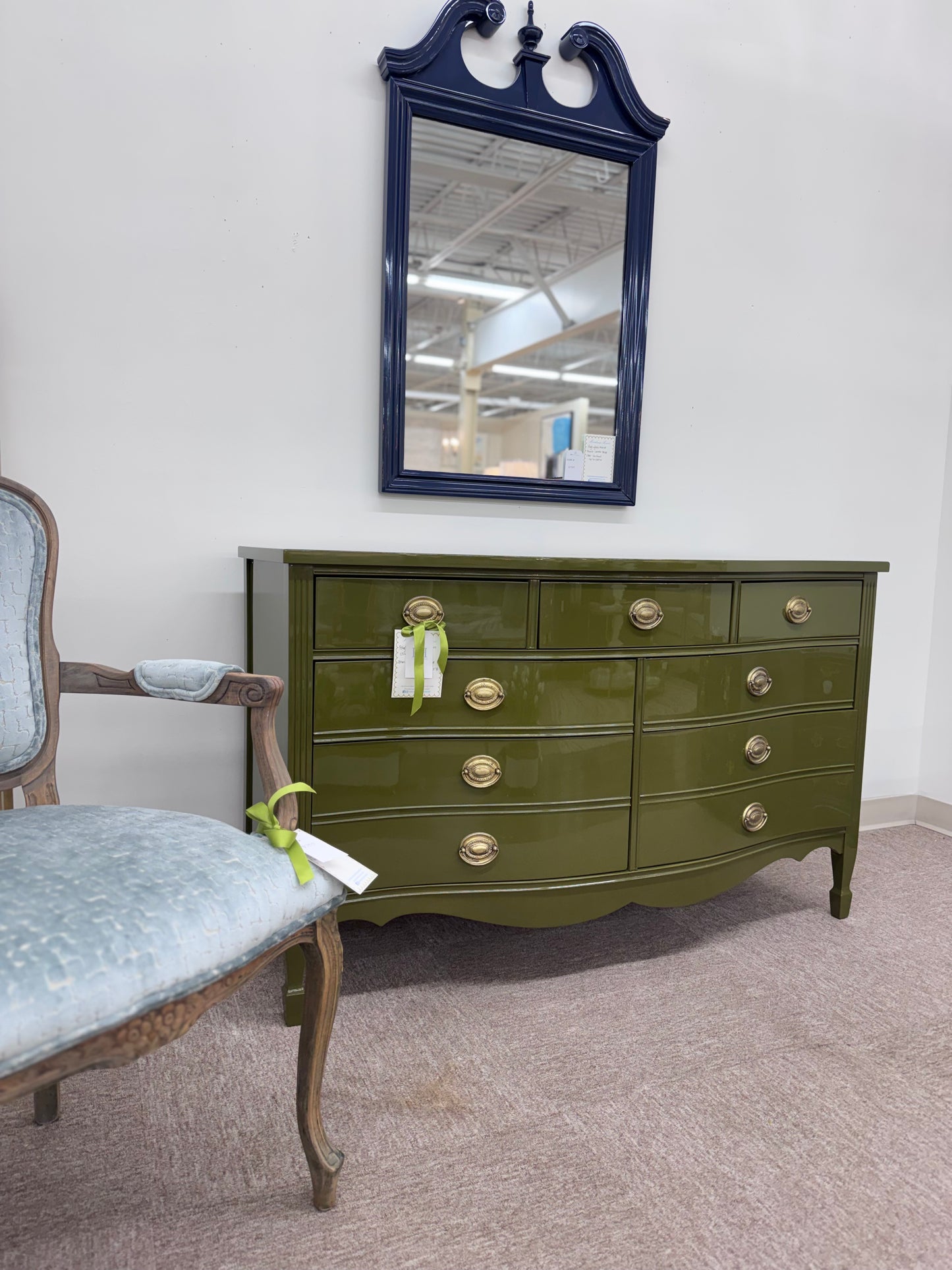 High Gloss Serpentine Dresser - Available at The Met