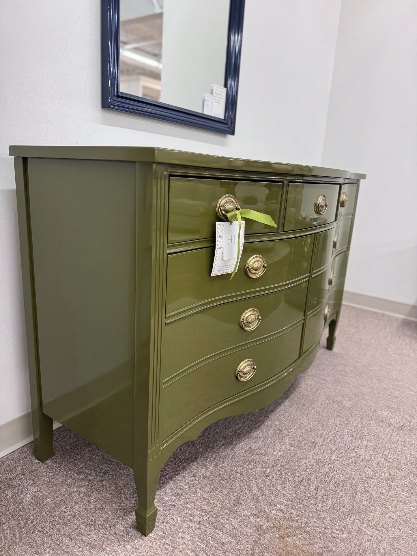 High Gloss Serpentine Dresser - Available at The Met